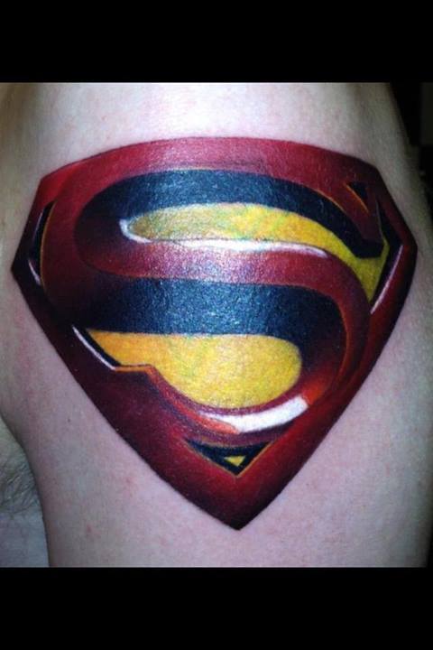 Superman logo tattoo done by @twilight_tattoo84 Call for more info  98030-33010 Twilight tattoo studio Barnala 😎 #singh #instagram #reels … |  Instagram