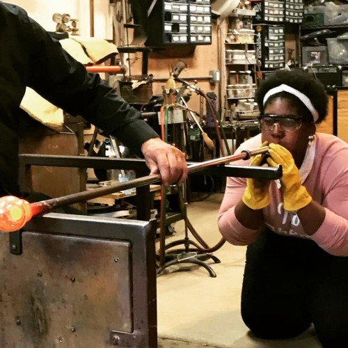 plussizeneverlookedsogood:Glass Blowing!! :D