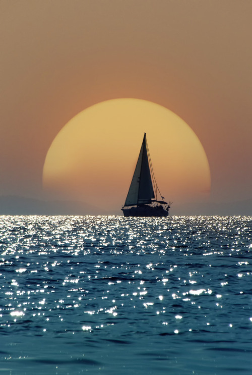 super-natureal:Sailing into the sunset