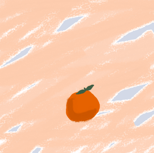 lazybonesillustrations:  Tangerine, drawn with Microsoft Paint By Miranda Lorikeet // Shop Prints Here! 