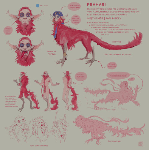 Finally managed to make big ref for my pink bastard Prahari! SFW: www.furaffinity.net/vi