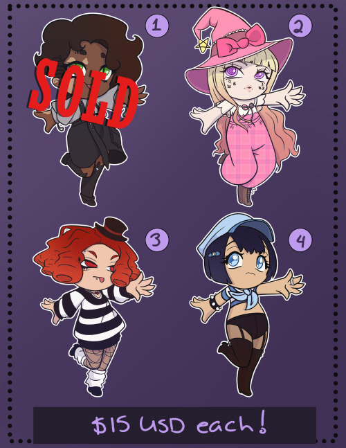 Number 1 is sold! Three more girls left~