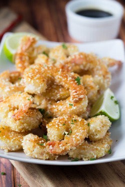 vejiga:  Crispy sesame panko shrimp