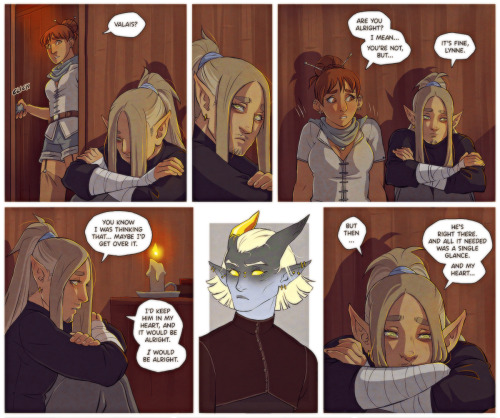 A short comic about some feelings my half-elf paladin Valais is dealing with in my D&D campaign.