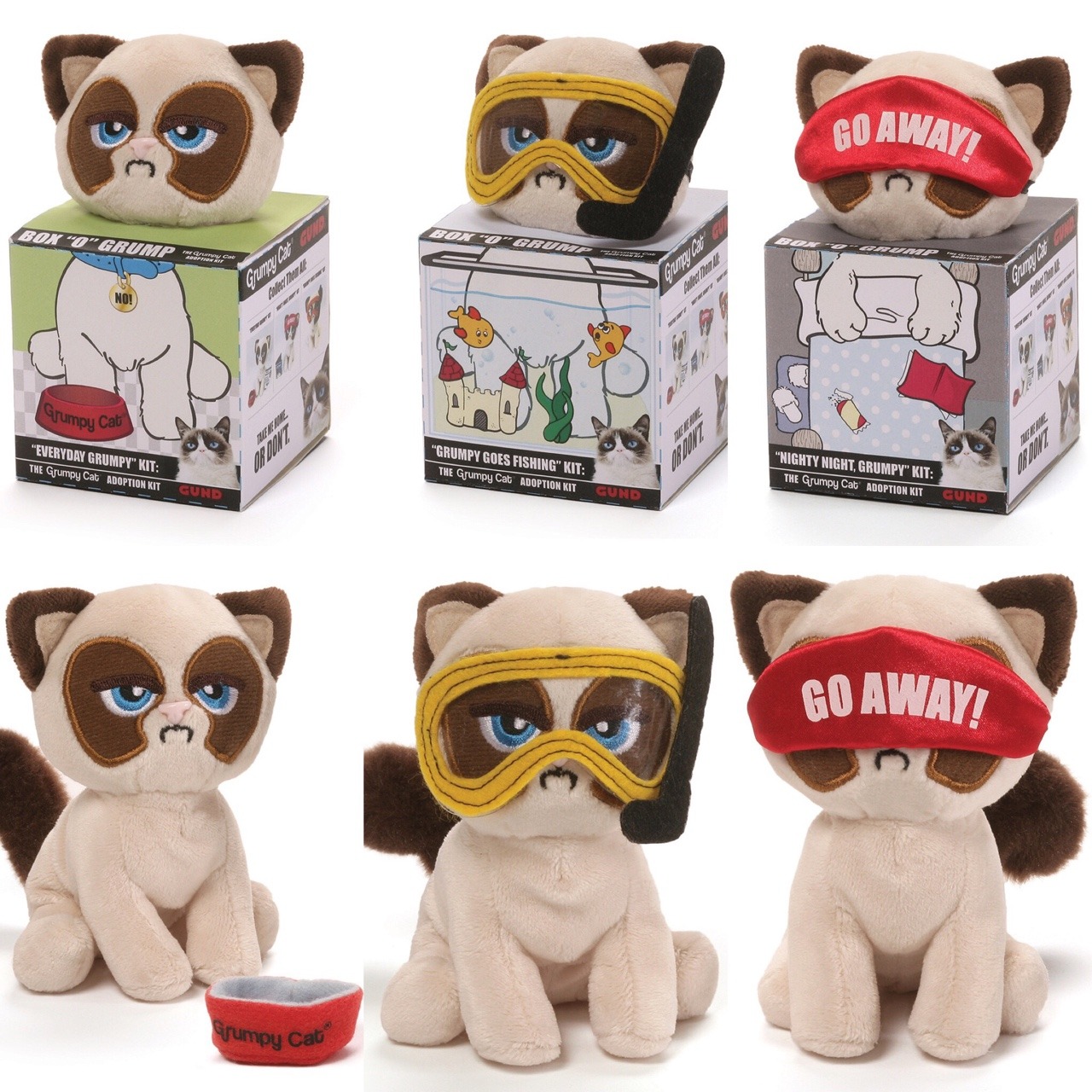 Introducing Box “O” Grump plush adoption kits from GUND! Adopt yours now. They’re awful. 
https://grumpy.cat/2ss07GK