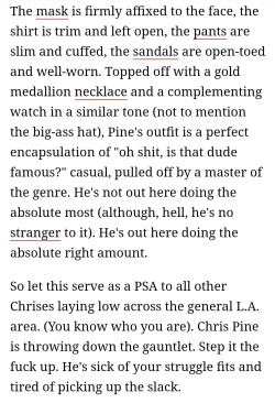 Porn Pics pine-farr:Chris Pine, the People’s
