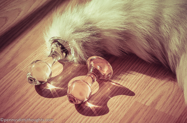 pennysdirtythoughts:  Crystal Delights Atomic Rose &amp; Arctic Marble Fox Plugs