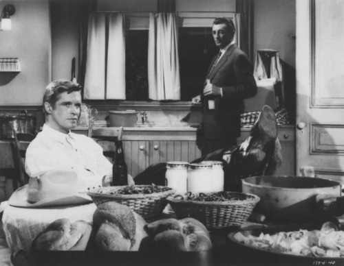 Robert Mitchum and George Peppard in Home from the Hill (1960)