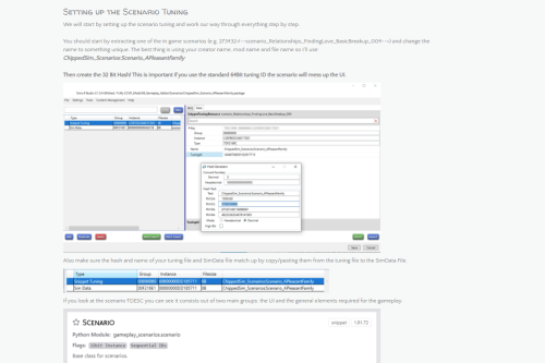 Scenario Tutorial WIP + Upcoming ScenarioI’m working on writing up a tutorial how to create custom s