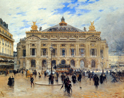 wonderingaboutitall:  Grand Opera House, Paris -   Frank Myers Boggs   