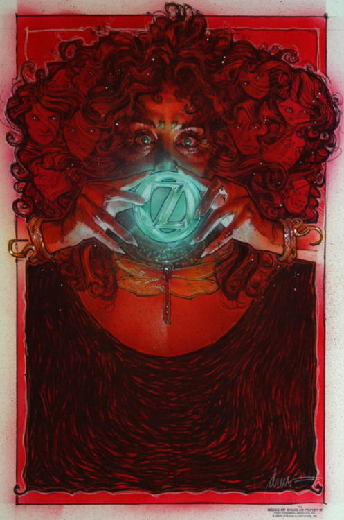 Artist Drew Struzan’s alternative design for his Princess Mombi artwork for Return to Oz.