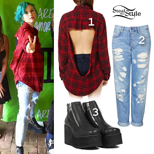 optakenlenses: Steal Hayley William’s style <3 Item 1: Get the cutout flannel here Item 2: Get th