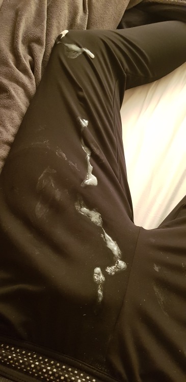 swedishtrackieboy:Shots fired cum-spattered trackies