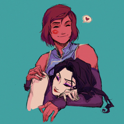 samanthadoodles: Korrasami sketch drop (Part Two) [Part One] Keep reading