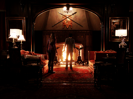 a love that consumes you — Elena Gilbert & Damon Salvatore + Fireplace  Scenes...