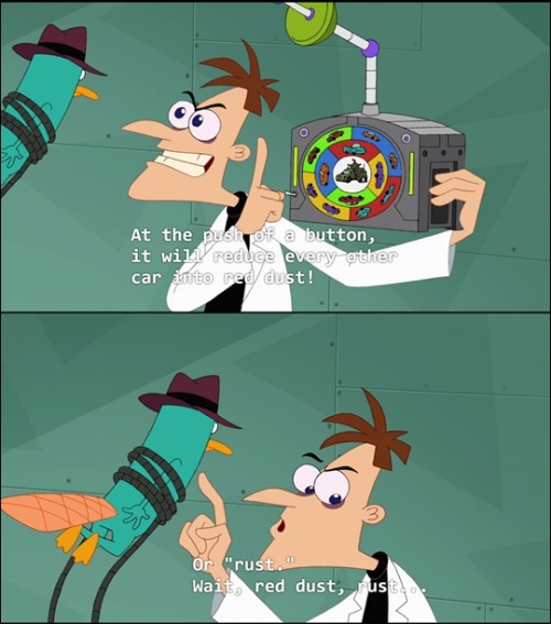 adhd-vibes: fandomquoter: Phineas and Ferb - Season Four - “My Sweet Ride” ok but this l