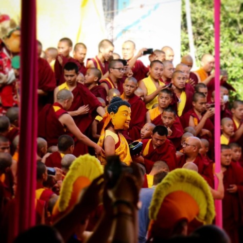 Buddha walks among us #Buddhist #tibetanbuddhism #kathmandu #nepal #monastery #buddha #dharma #sangh