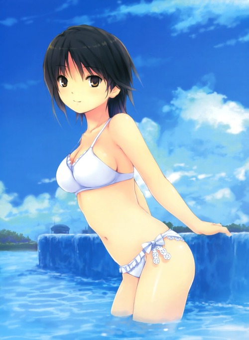 akira-europe:  aoyama sumika bikini cleavage coffee-kizoku swimsuits wet | #314150 | yande.re 