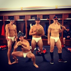 unclelucas:  mocountryincestfan:  jockstrappeddudes:  Get laid tonight: http://bit.ly/2aeNxCP  Would love to go to a locker room and see this!   I wanna be the batboy!