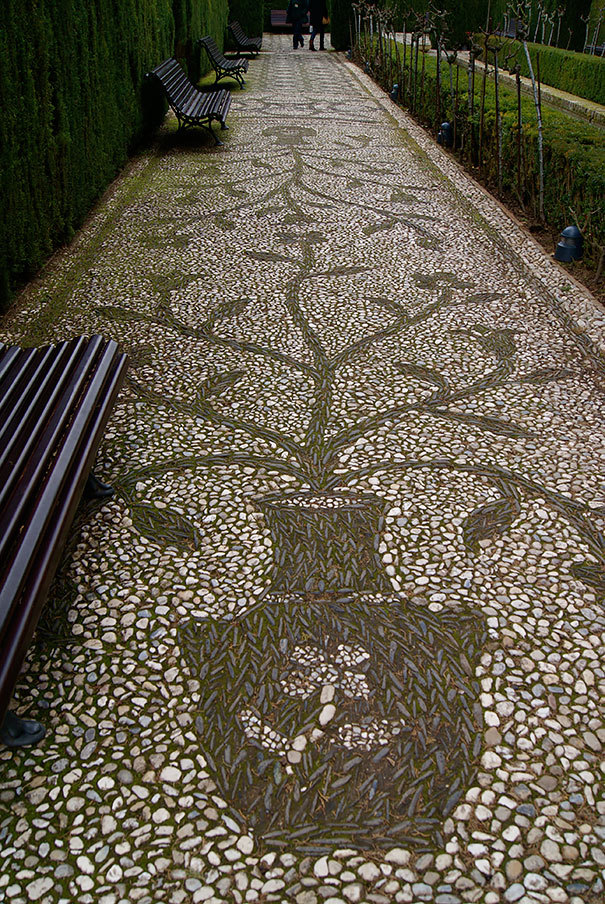 asylum-art:  10 Magical Pebble Paths That Flow Like Rivers   The garden or back-yard