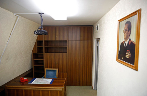 balkanblues-deactivated20150920:  In the early 1950s, Josip Broz Tito, the late leader of the former Yugoslavia, ordered the building of a secret bunker that would safeguard the country’s ruling class in case of a nuclear attack. Located 900 feet (270 m)