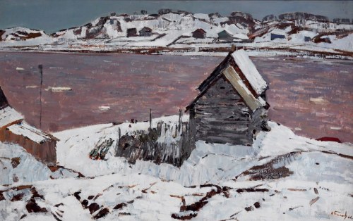 “High Tide. Ladoga Lake” by Nikolai Timkov (1966)