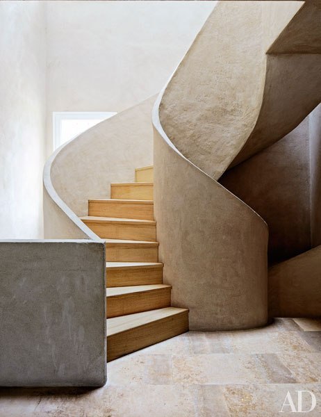 cristopherworthland:  Nautilus-inspired staircase in Fernando Caruncho’s studio. (AD) Photo by Simon