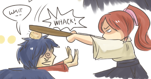 blamedorange: FT x Samurai AU : Jellal is an ex-samurai assassin who is now just a wanderer trying to atone for his sins. One day, he meets Erza, the scary dojo owner …As you can see this is inspired (and kinda loosely based) from RuroKen series !!