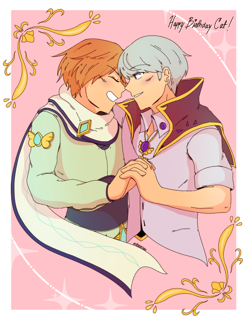 Genshin!AU Souyo for @violet-skullies!Happy Birthday Cat!! &lt;3