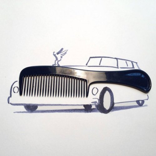 letslivlavlaf: Christoph Niemann Uses Everyday Objects To Create Imaginative Drawings