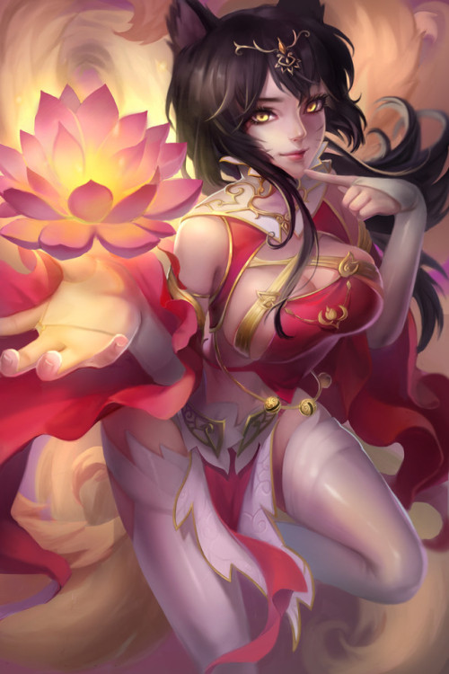 rarts - Beautiful kitsune Ahri - League of Legends (LOL) game...