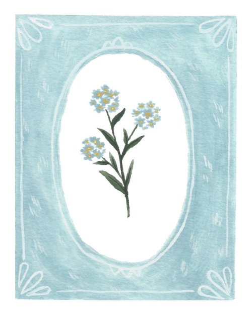ash-elizabeth-art: Framed flowers High-res downloadable versions of these paintings are available he