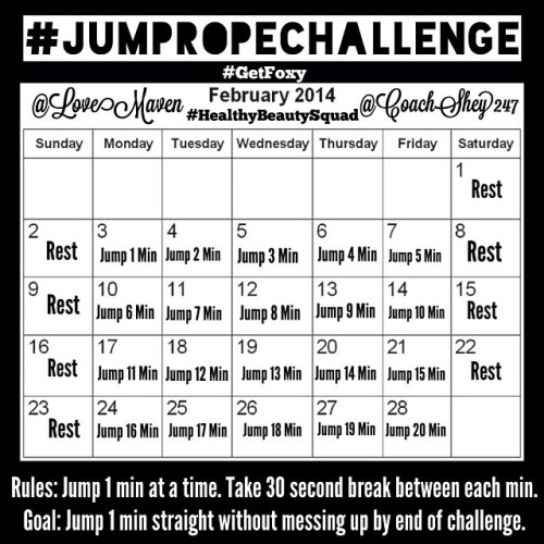 JUMP ROPE CHALLENGE LAUNCH!!!!!! Today is day 1! The goal is to be able to jump for a whole minute w