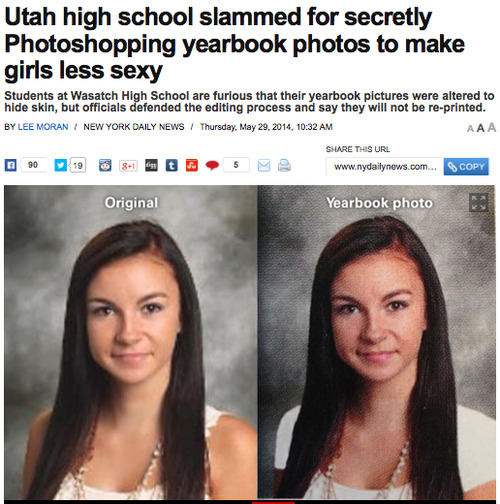 housewifeswag:Apparently Wasatch High School in Utah decided to PHOTOSHOP PICTURES OF YOUNG GIRLS BE