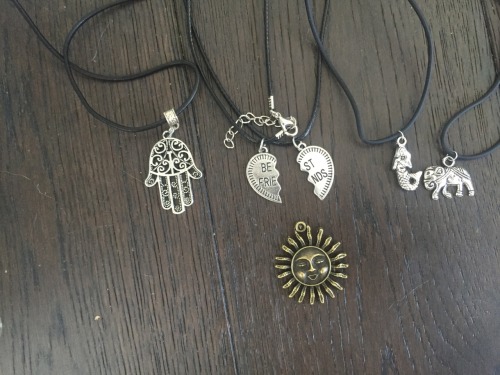 ameliastardust:  ameliastardust:  little-nickol:  ameliastardust:  Okay so here is like 90% of the different types of chokers I have in stock at my store http://Ameliastardust.nyc so if you’re interested in one message me! Also if you see a charm or