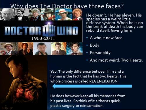 intoomanyfandoms:  jokersxlover:  My conspiracy theory project- Is The Doctor Real? Hell Yeah he is. I had to explain all of Doctor Who that I needed my class to understand in less than 2 minutes, because then I had to convince them he was real in less