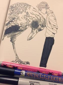 this-puppy-flies-too:  inktober day 4, 3, 2, 1.  haven’t used pens in… even longer than pencils, as i threw out most of my drawing pens and inks. I feel like I’m really starting from 0 with this. atm I’m drawing exactly just 1 ink doodles per