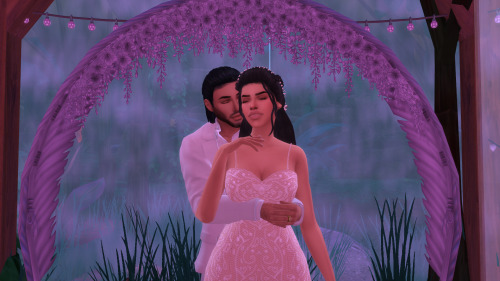 saps-sims:Eloped in paradise….Dress by the lovely and talented @daisy-pixels …I mean look at this dr
