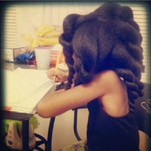 naturalhairqueens: The thickness in her hair though! This child is blessed!