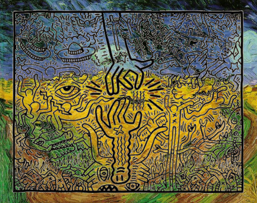 insinuatory:  Keith Haring x Vincent van Gogh 