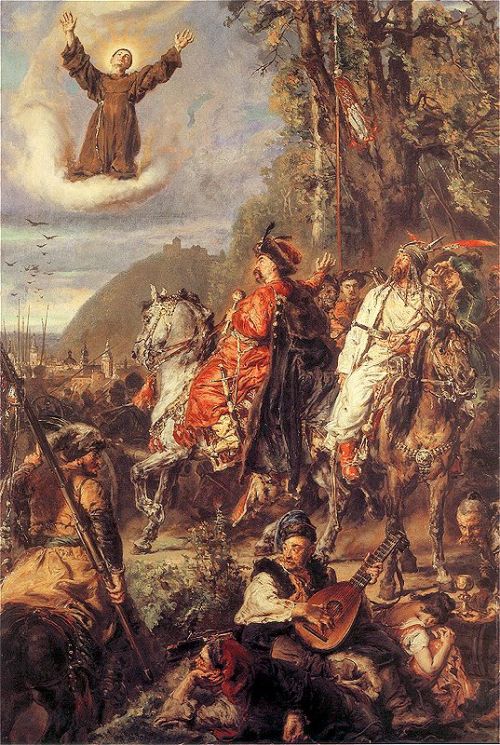 artist-jan-matejko: Bohdan Khmelnytsky with Tugai Bey near Lviv, 1885, Jan MatejkoMedium: oil,panel