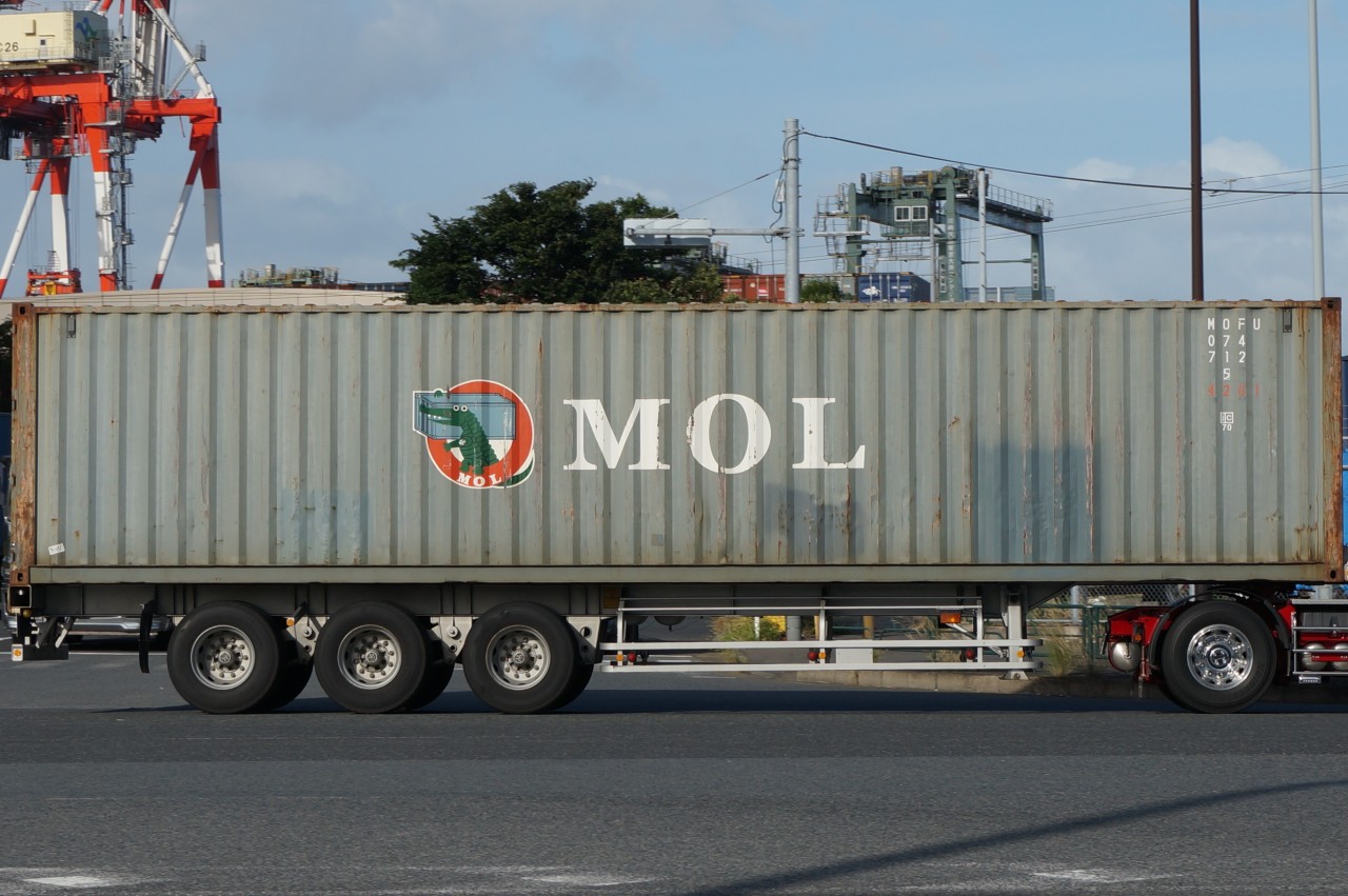 MOFU 074012(5) 42G1Mitsui O.S.K. Lines (MOL) / 商船三井 (日本🇯🇵) 所有Ocean Network Express (ONE) (日本🇯🇵) 運用?2018-08-23 東京港 大井コンテナ埠頭備考:アリゲーターロゴ個体