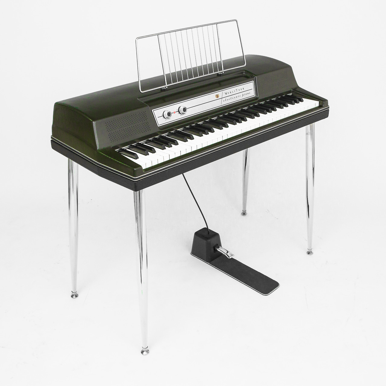 vintagevibepiano: Rare Forrest Green Wurlitzer Model 203 Shop vintage classic electric