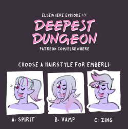 Patrons are voting on Emberli’s hair right now!