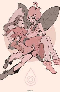 memorille:  realized i never uploaded this one..  mimi and lillymon print i had at AX !!  