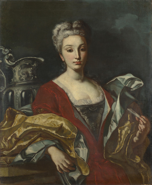 Portrait of a lady by an unknown Neapolitan painter, 1730s