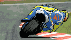 jamesduveen:  #motogp #46 #rossi #thedoctor #bike #slowmo #illustration