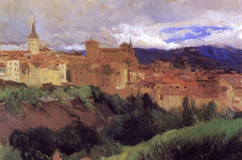 View of Segovia - Joaquin Sorolla 1906Impressionism