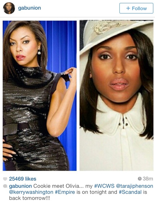 hersheywrites:olitzterry:  scandalalldey:  I love that it’s all LOVE! Especially when women support other women!  Black actresses supporting each other!!!!   I LOVEEEEEEEE IT!!!! 