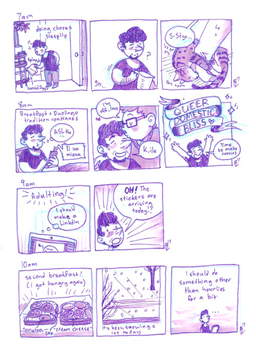 If you all follow me on Twitter, you might have already seen all of my comics for Hourly Comic Day o